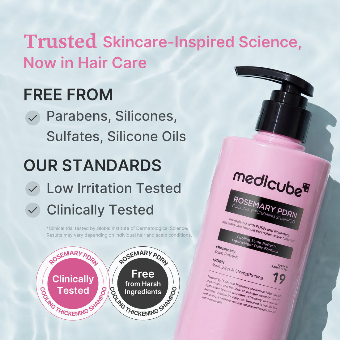 MEDICUBE - Rosemary PDRN Cooling Thickening Shampoo - 400ml