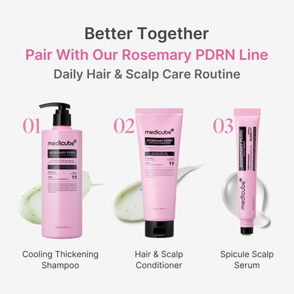 MEDICUBE - Rosemary PDRN Cooling Thickening Shampoo - 400ml