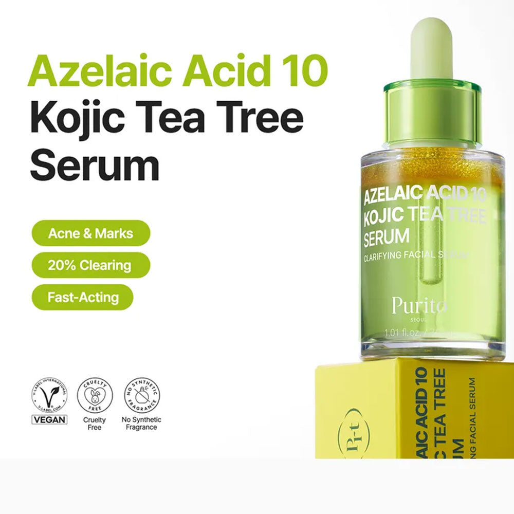 Purito SEOUL Azelaic Acid 10 Kojic Tea Tree Serum 30ml