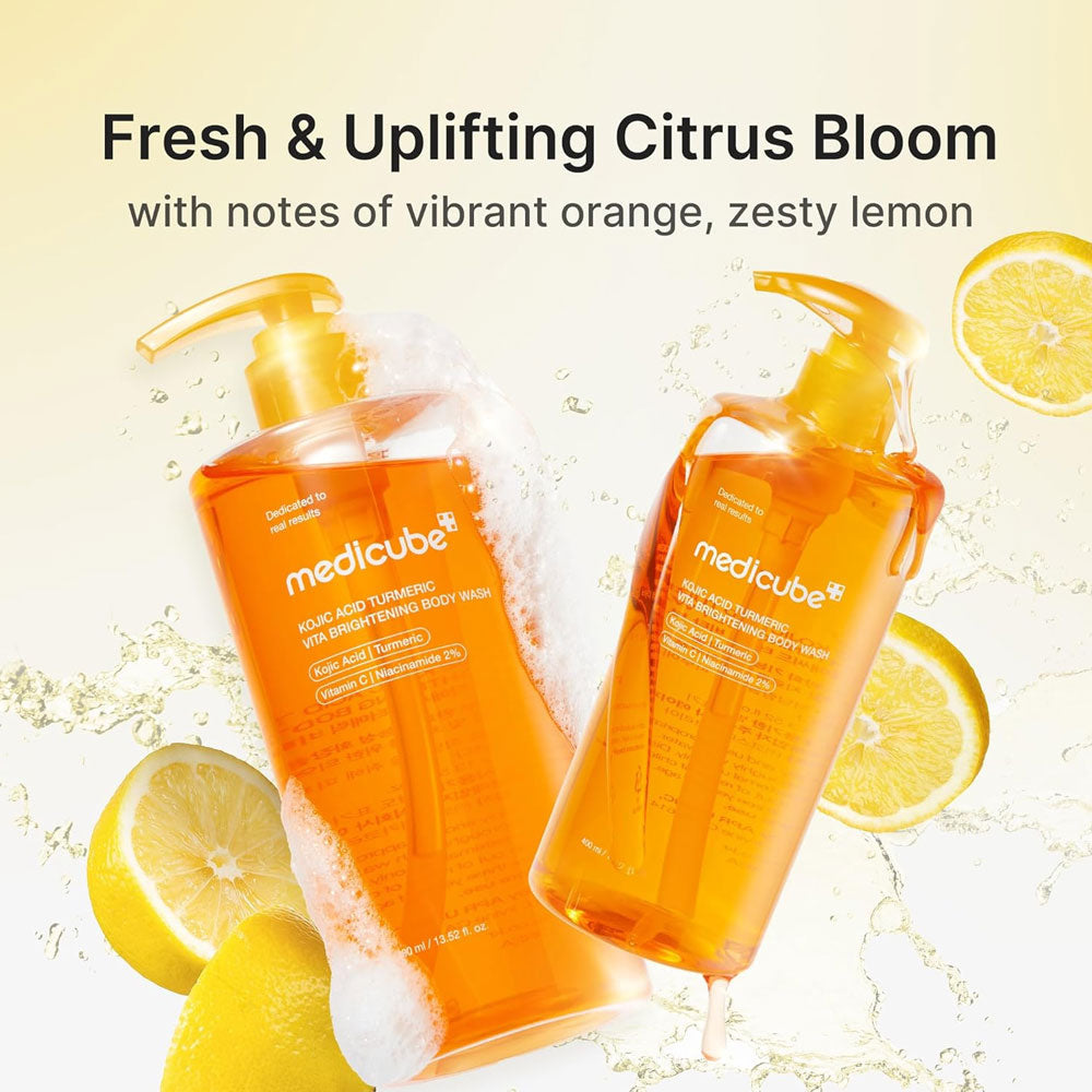 MEDICUBE - Kojic Acid Turmeric Vita Brightening Body Wash - 400ml