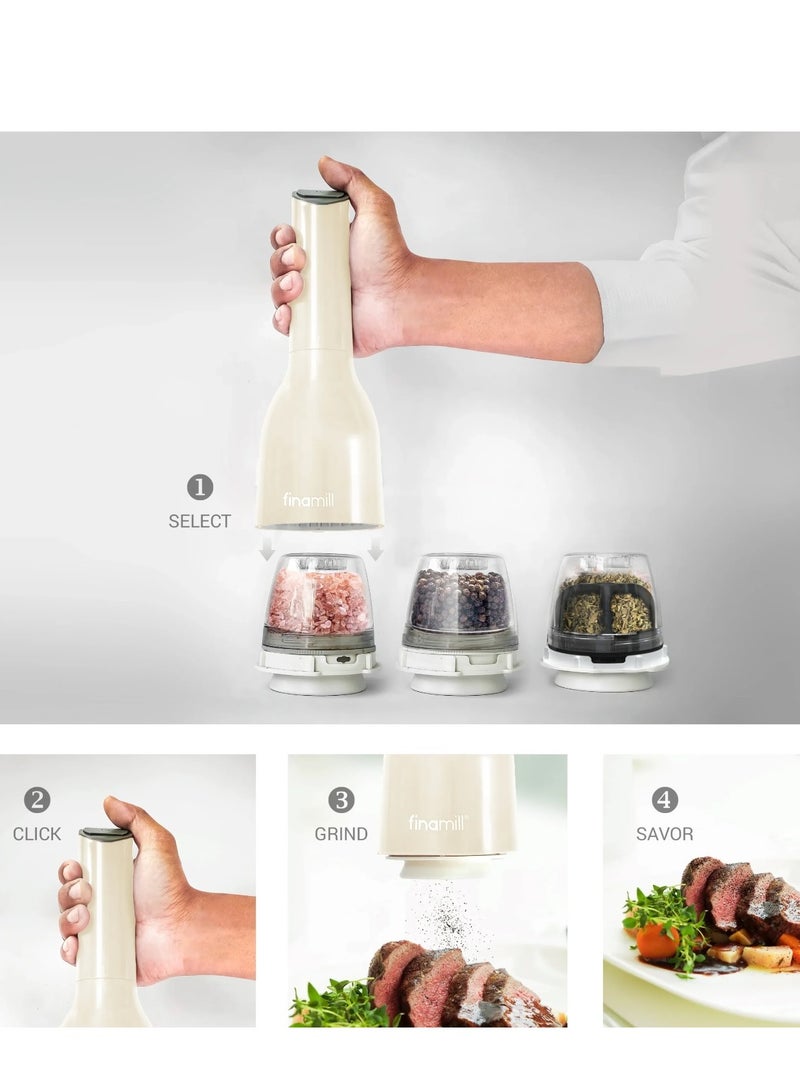 FinaMill Battery-Operated Grinder Set - 2 Quick-Change ProPlus Pods