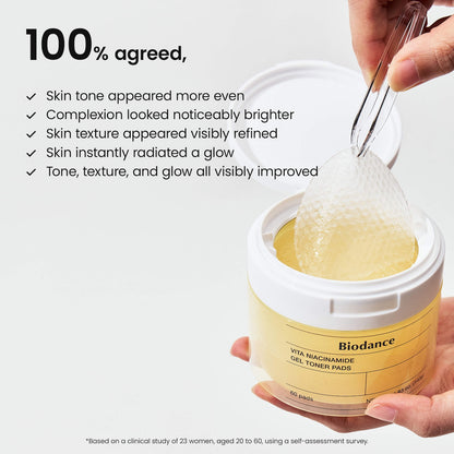 BIODANCE - Vita Niacinamide Gel Toner Pads
