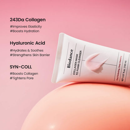 BIODANCE - Collagen Mask to Foam Cleanser