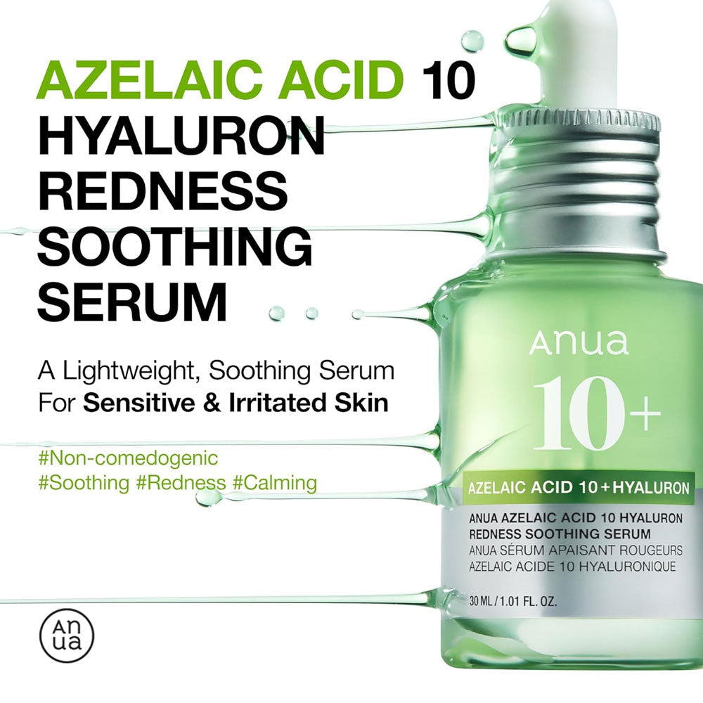 ANUA Azelaic Acid 10 Hyaluron Redness Soothing Serum 30ml