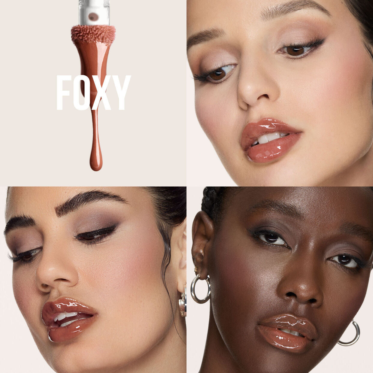 HUDA BEAUTY - FAUXFILLER Extra Shine Lip Gloss - FOXY