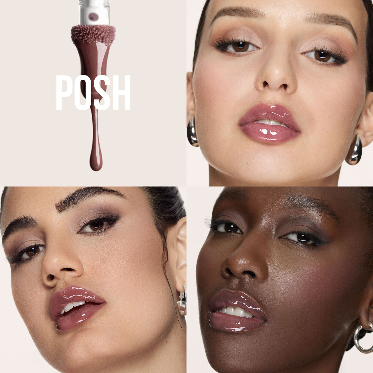 HUDA BEAUTY - FAUXFILLER Extra Shine Lip Gloss - POSH