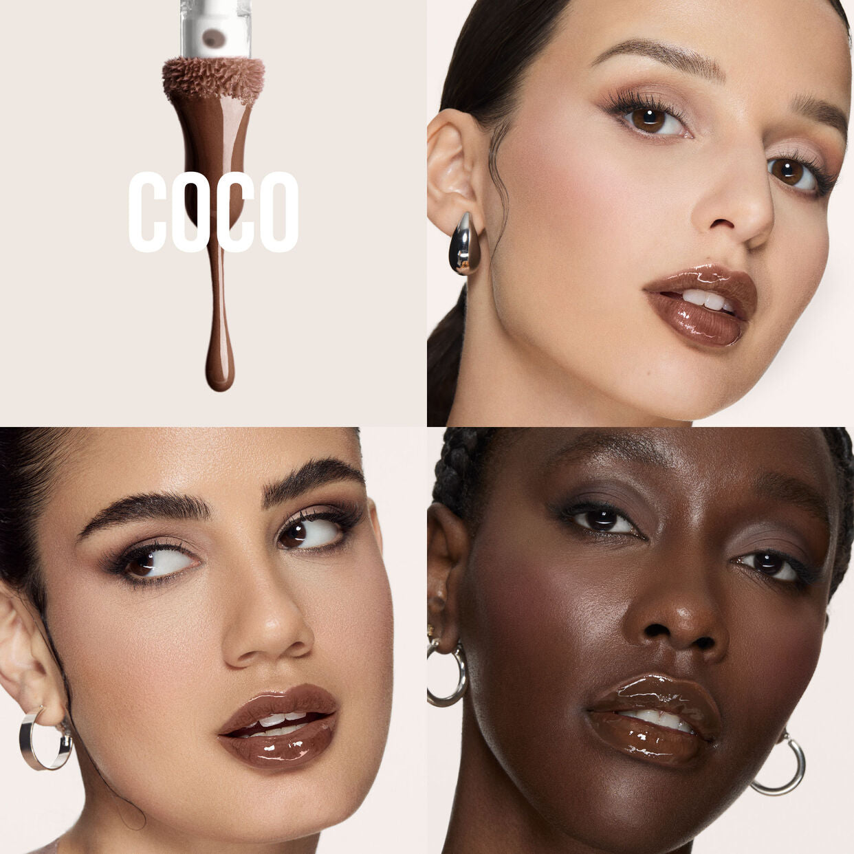 HUDA BEAUTY - FAUXFILLER Extra Shine Lip Gloss - COCO