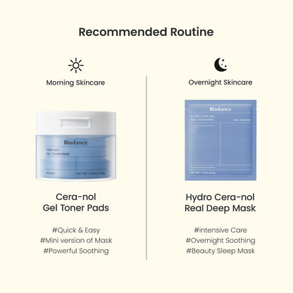BIODANCE - Ceranol Gel Toner Pads