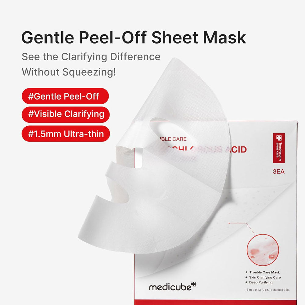 MEDICUBE - Hypochlorous Acid Peel Mask - (Single Sheet)