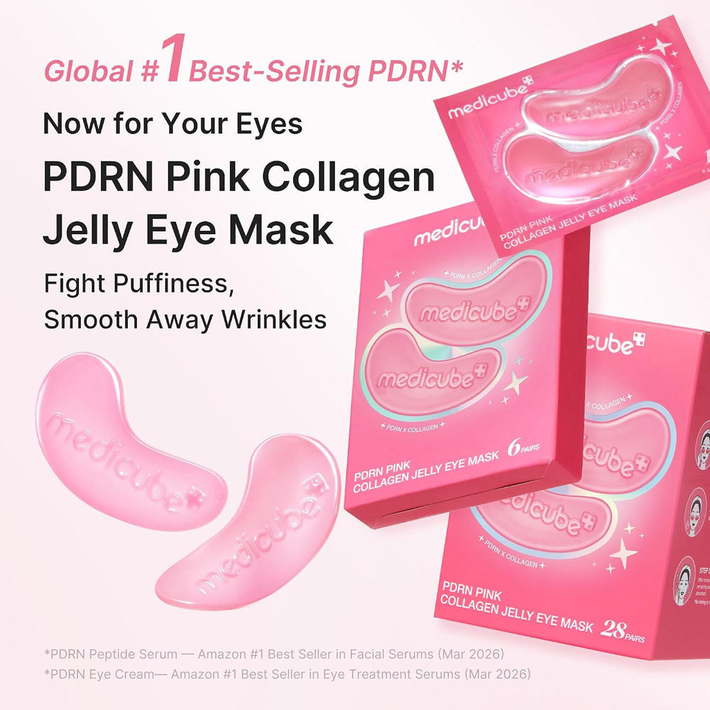 MEDICUBE - PDRN Pink Collagen Jelly Eye Mask - 1 Pair