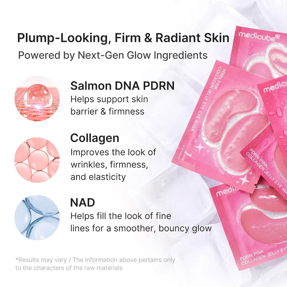 MEDICUBE - PDRN Pink Collagen Jelly Eye Mask - 1 Pair