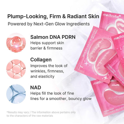 MEDICUBE - PDRN Pink Collagen Jelly Eye Mask - 1 Pair
