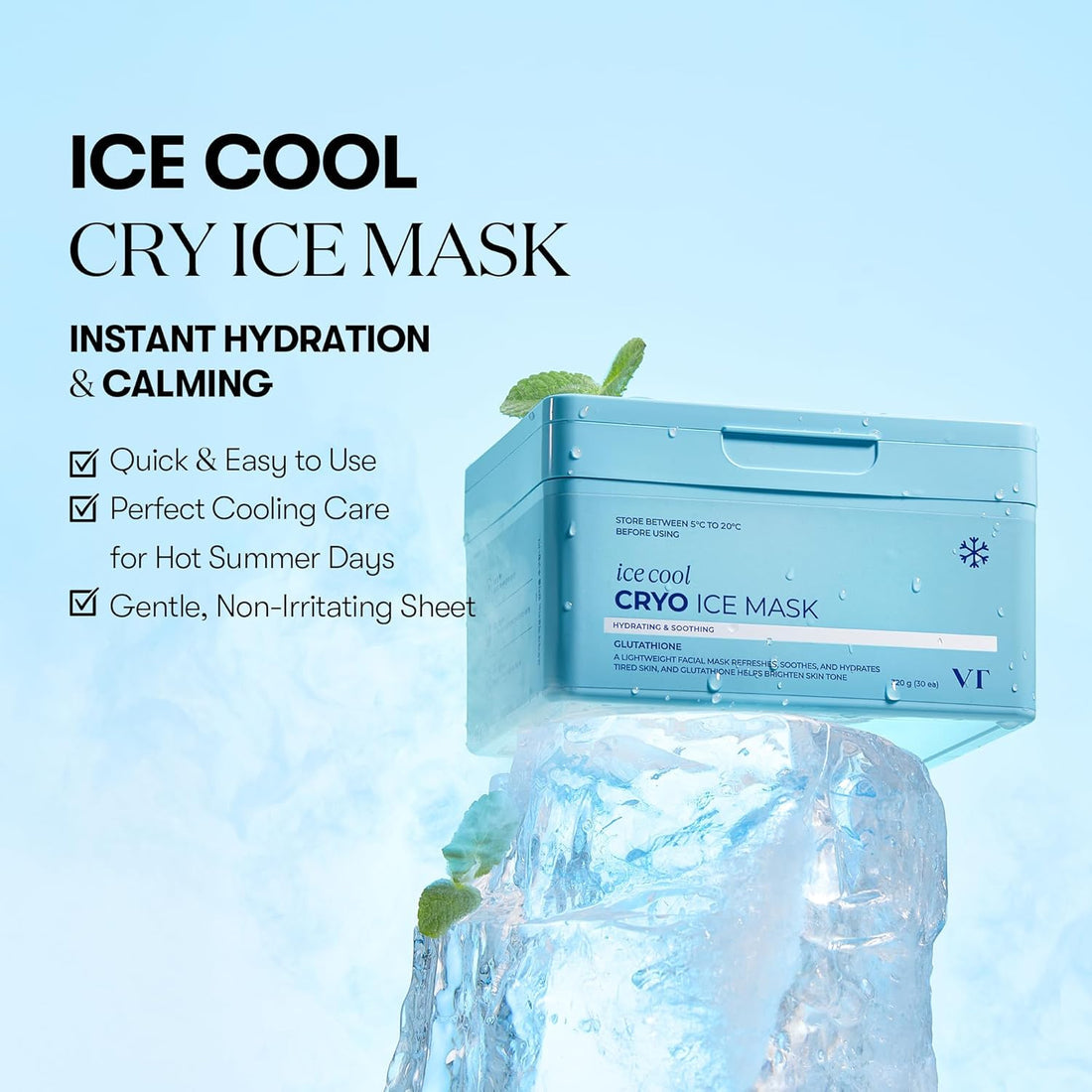 VT - ice cool Cryo Ice Mask - (30 sheets)