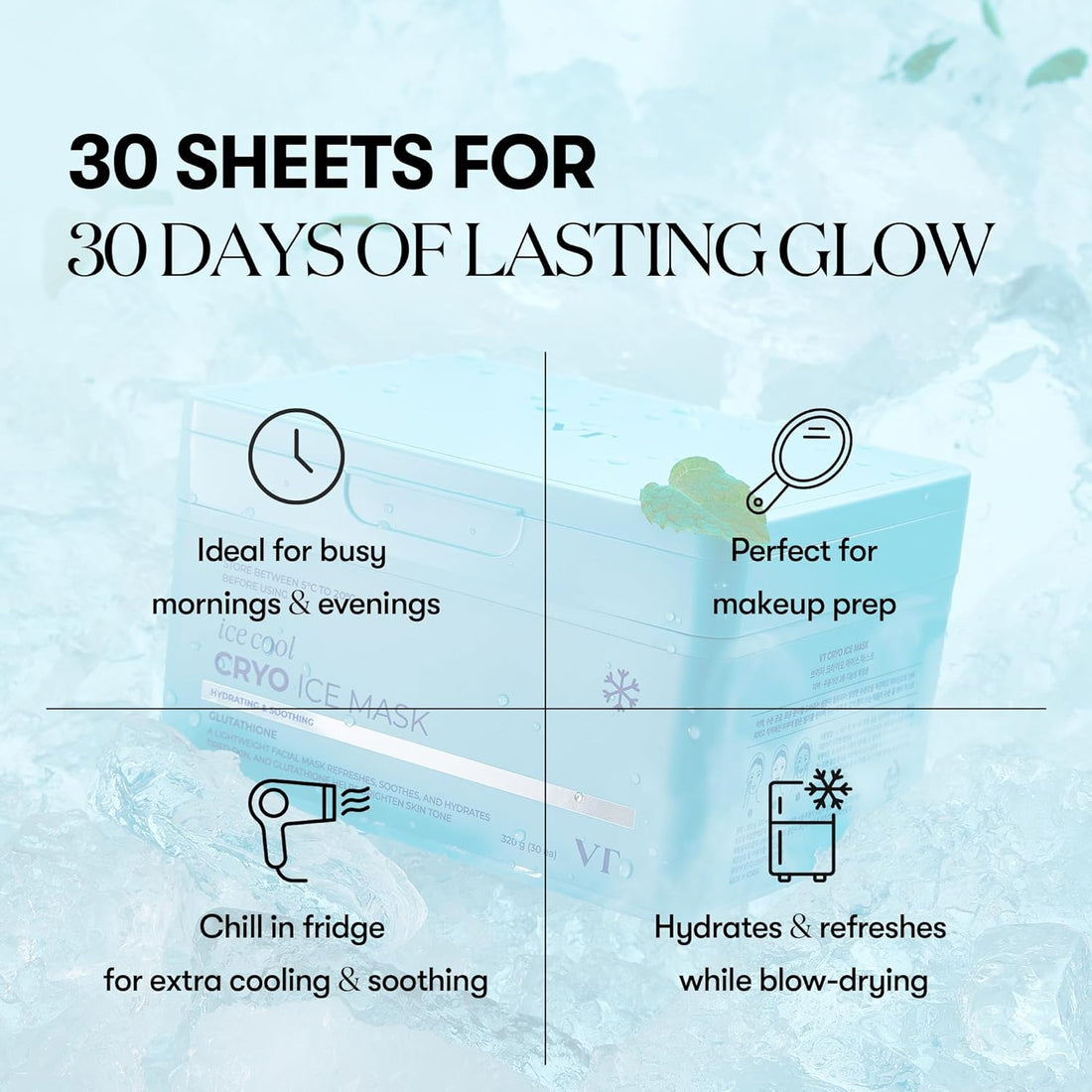 VT - ice cool Cryo Ice Mask - (30 sheets)