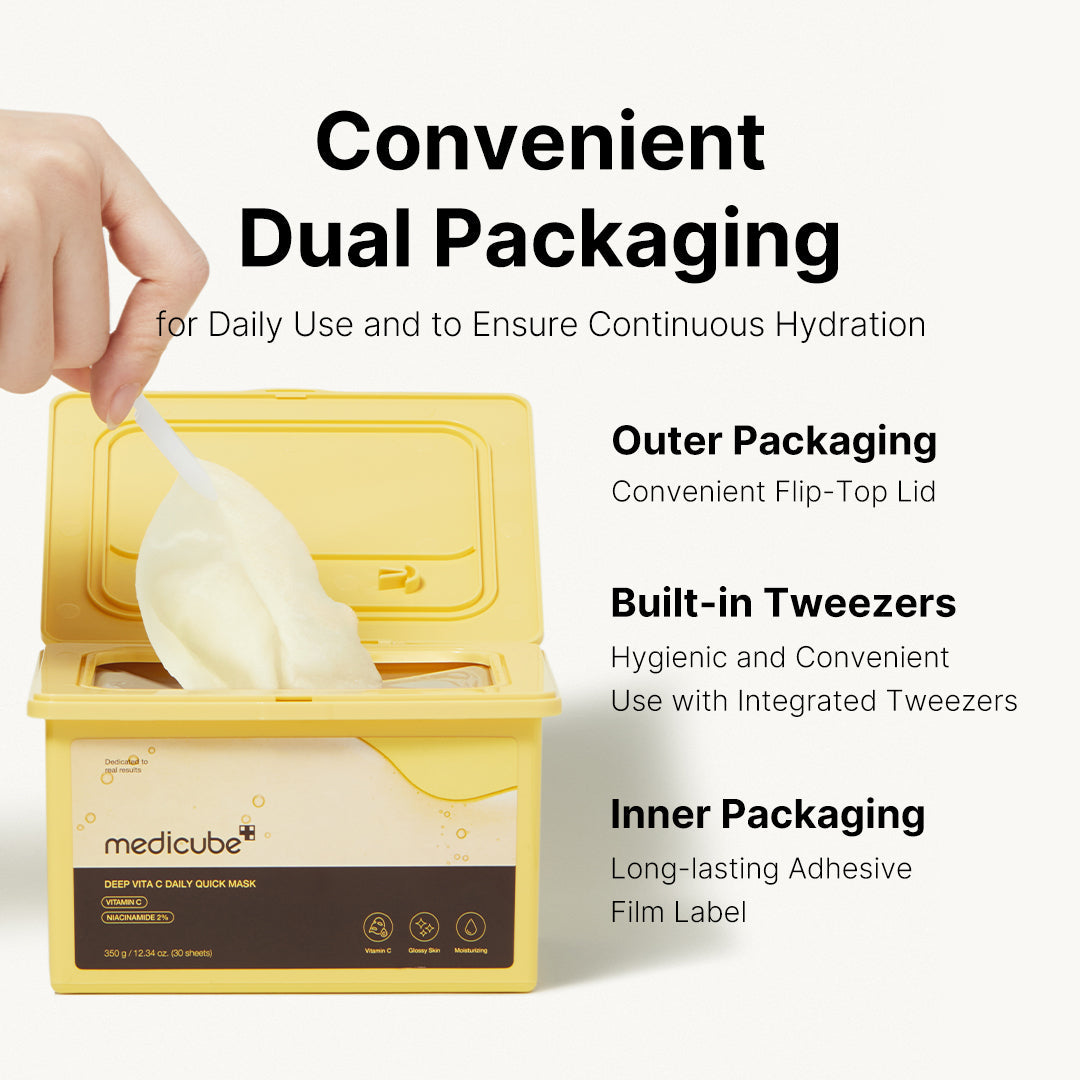 MEDICUBE - Deep Vita C Daily Quick Masks