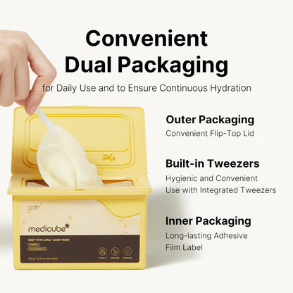 MEDICUBE - Deep Vita C Daily Quick Masks
