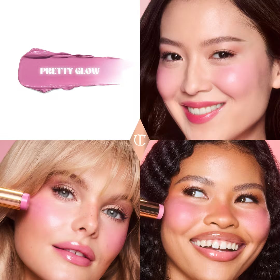 CHARLOTTE TILBURY - Unreal Lip + Cheek Glow Blush Stick - PRETTY GLOW