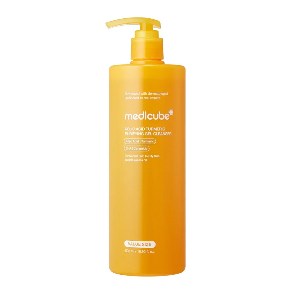 MEDICUBE - Kojic Acid Turmeric Purifying Gel Cleanser - 500ml