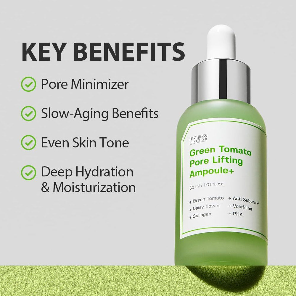 SUNGBOON EDITOR Green Tomato Pore Lifting Ampoule+ 30ml