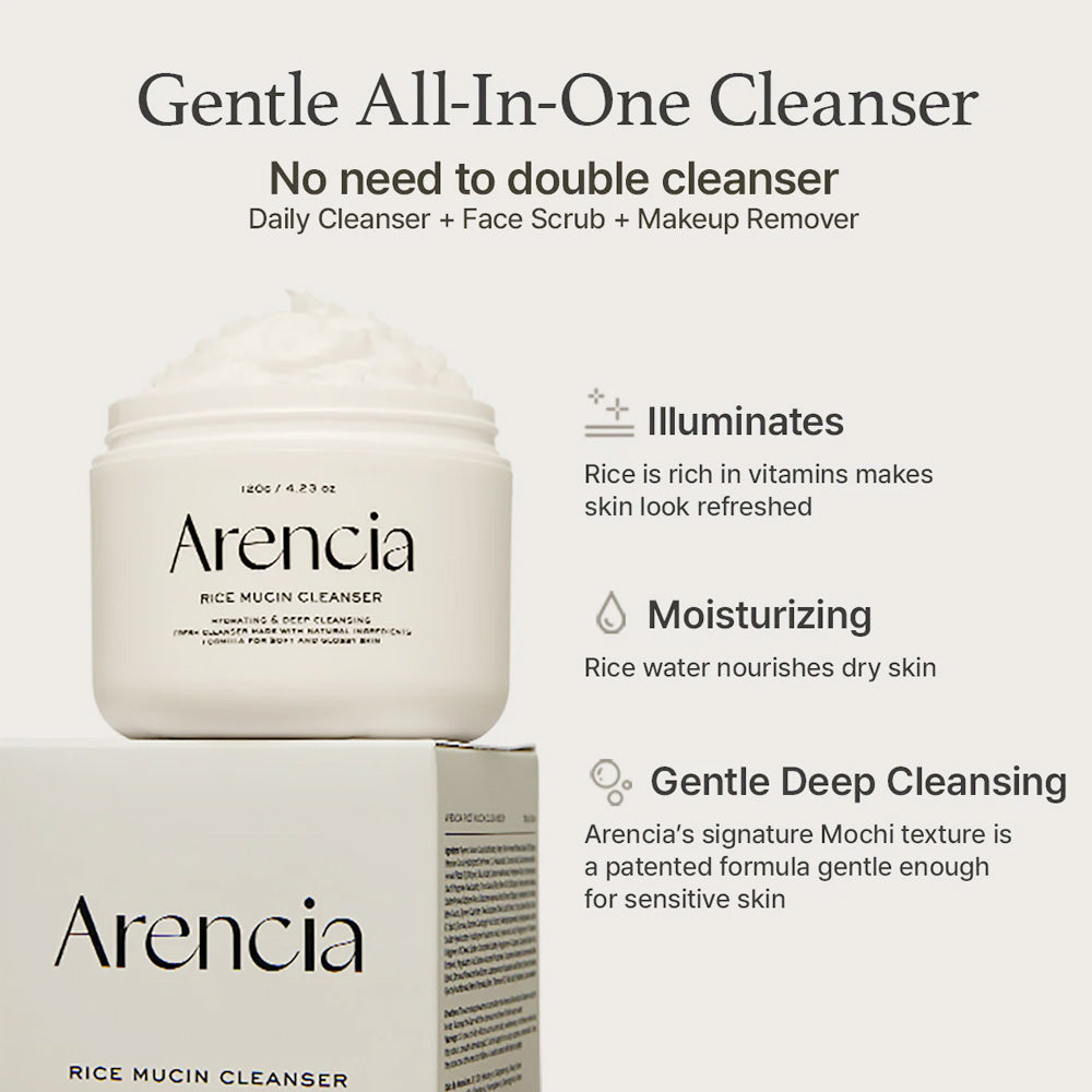 ARENCIA Rice Mucin Cleanser 120g
