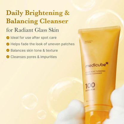 MEDICUBE - Kojic Acid Turmeric Toning Cleanser