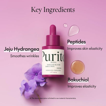 PURITO SEOUL - Timeless Bloom Bakuchiol Serum - 30ml