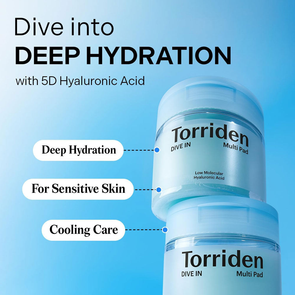 TORRIDEN - DIVE IN Low Molecule Hyaluronic Acid Multi Pad - 80 Pads