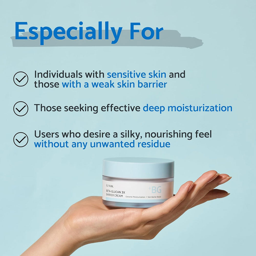 iUNIK - Beta-Glucan 3X Barrier Cream - 50ml