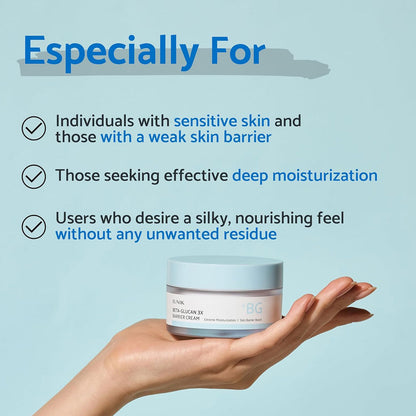 iUNIK - Beta-Glucan 3X Barrier Cream - 50ml