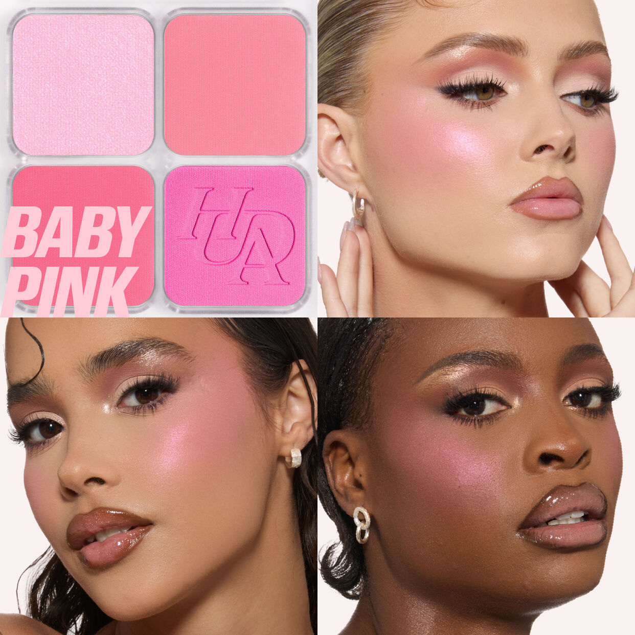 HUDA BEAUTY - Blush Filter Blurring Blushlighters Palette - BABY PINK