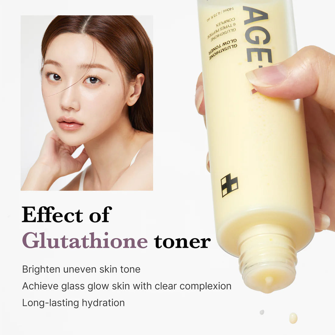 MEDICUBE - AGE-R Glutathione Glow Milk Toner - 140ml