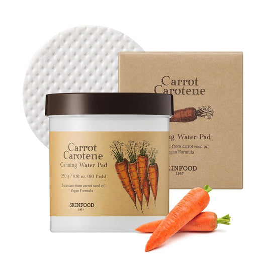SKINFOOD Carrot Carotene Calming Water Pad - 60 Pads