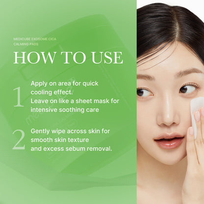 MEDICUBE - Exosome Cica Calming Toner Pads