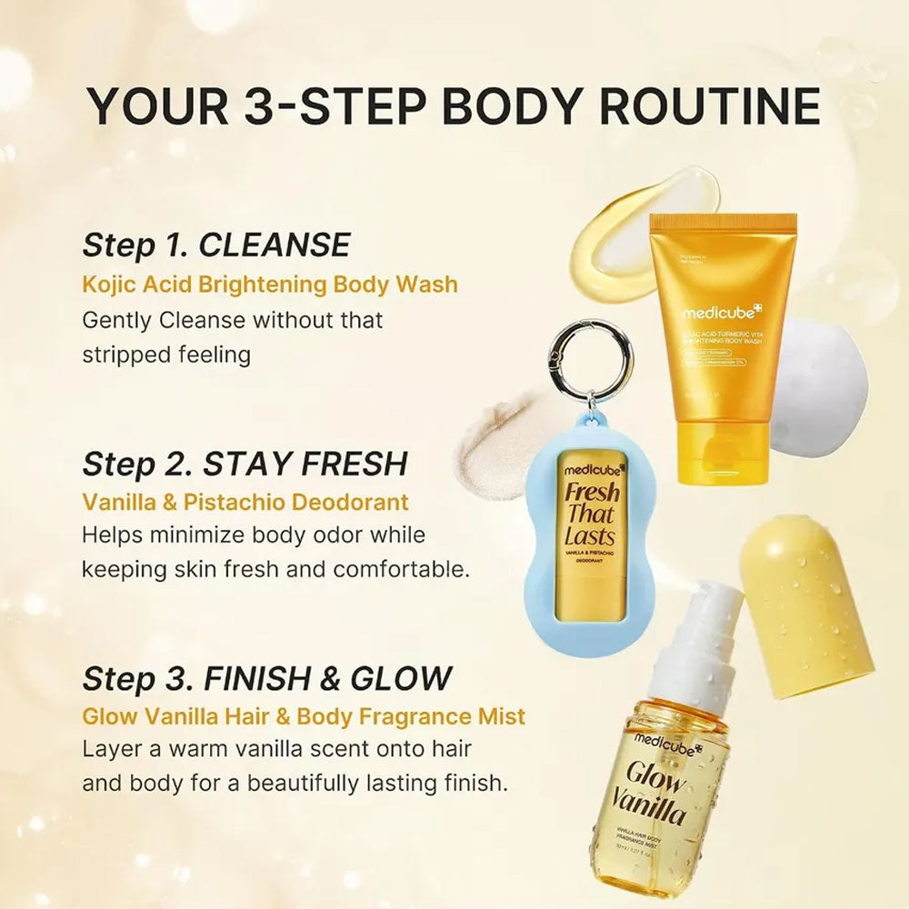 MEDICUBE - Fresh Glow Travel Body Kit - 3 PCS