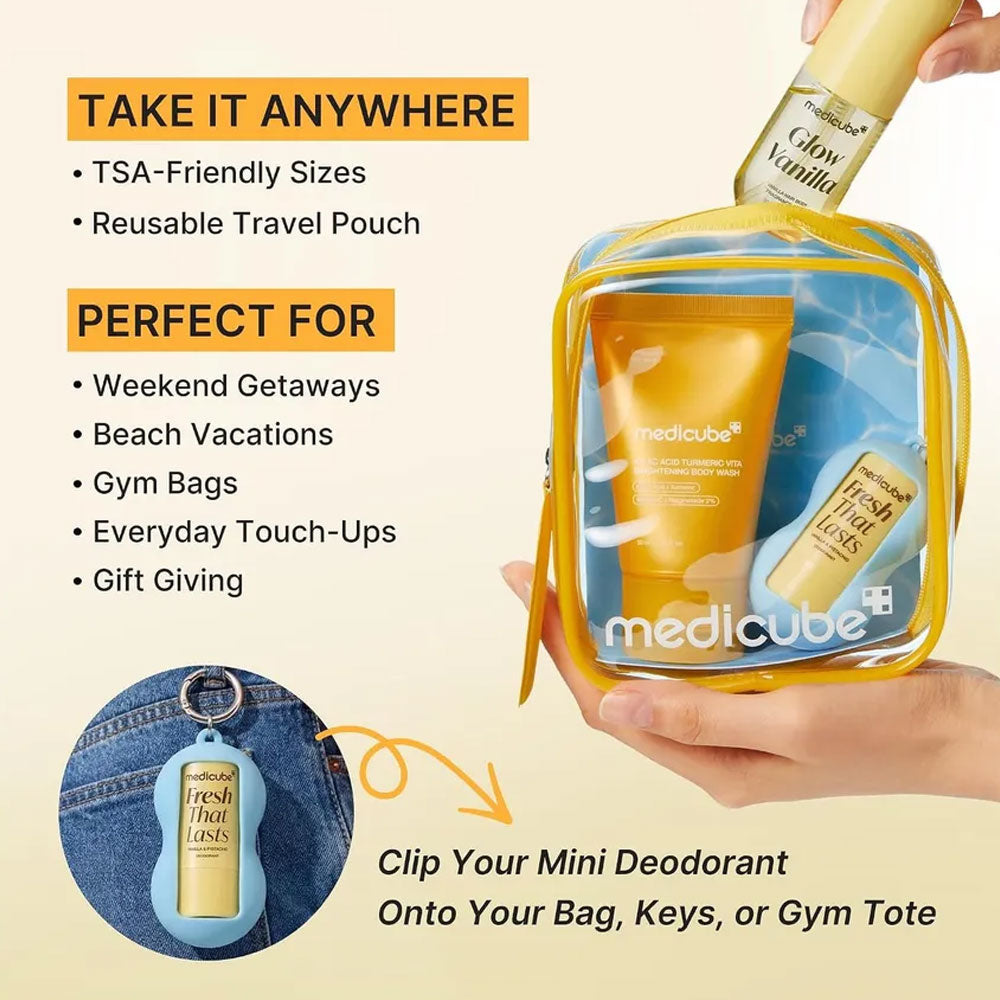MEDICUBE - Fresh Glow Travel Body Kit - 3 PCS