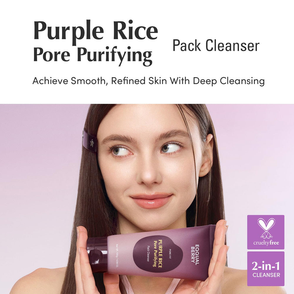EQQUALBERRY - Purple Rice Pore Purifying Pack Cleanser