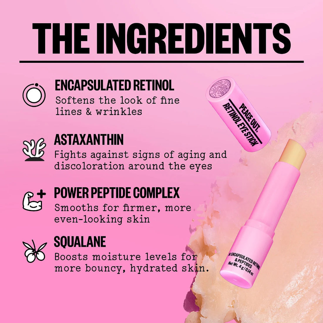 PEACE OUT - Skincare Retinol Eye Stick