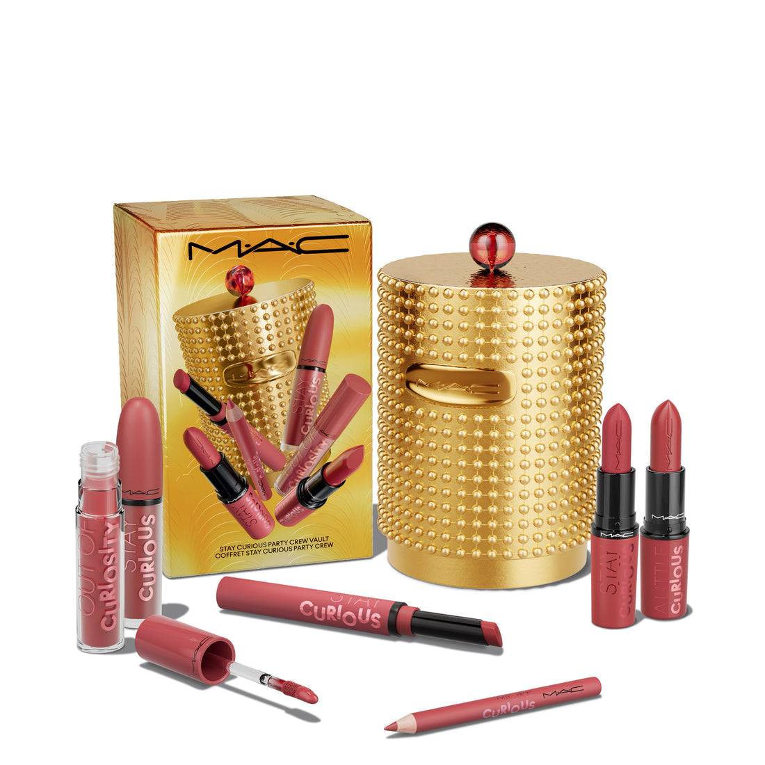 MAC - Stay Curious Party Crew Vault Limited Edition Lip Gift Set