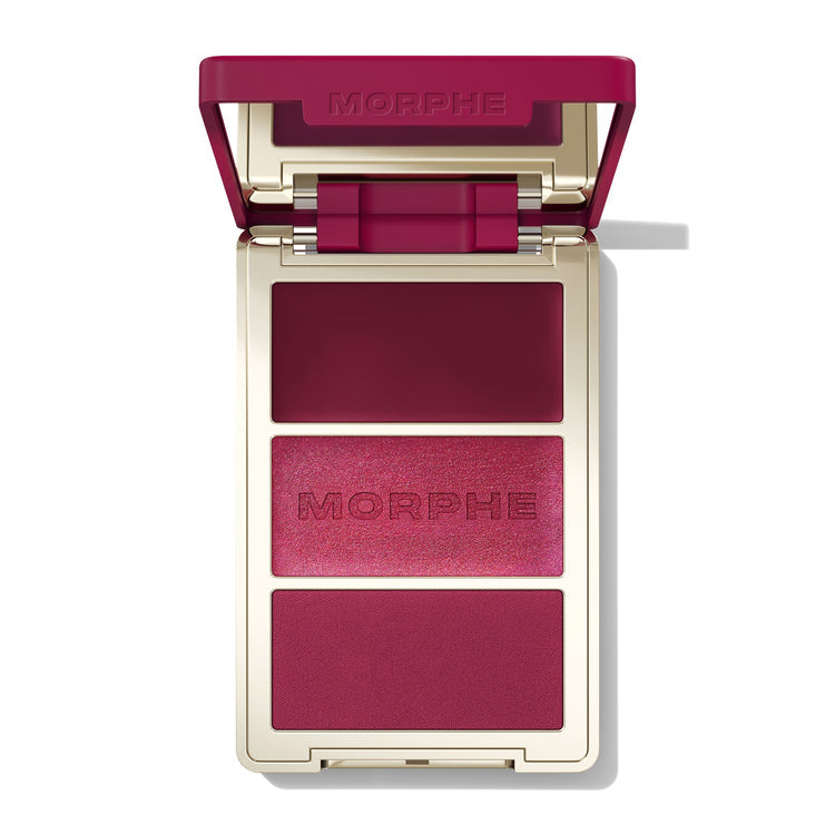 MORPHE - Cheek Thrills Multi-Finish Face Trio - WINE & DINE