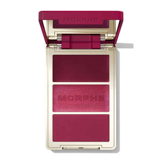 MORPHE - Cheek Thrills Multi-Finish Face Trio - WINE & DINE
