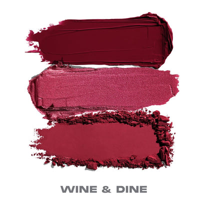 MORPHE - Cheek Thrills Multi-Finish Face Trio - WINE & DINE