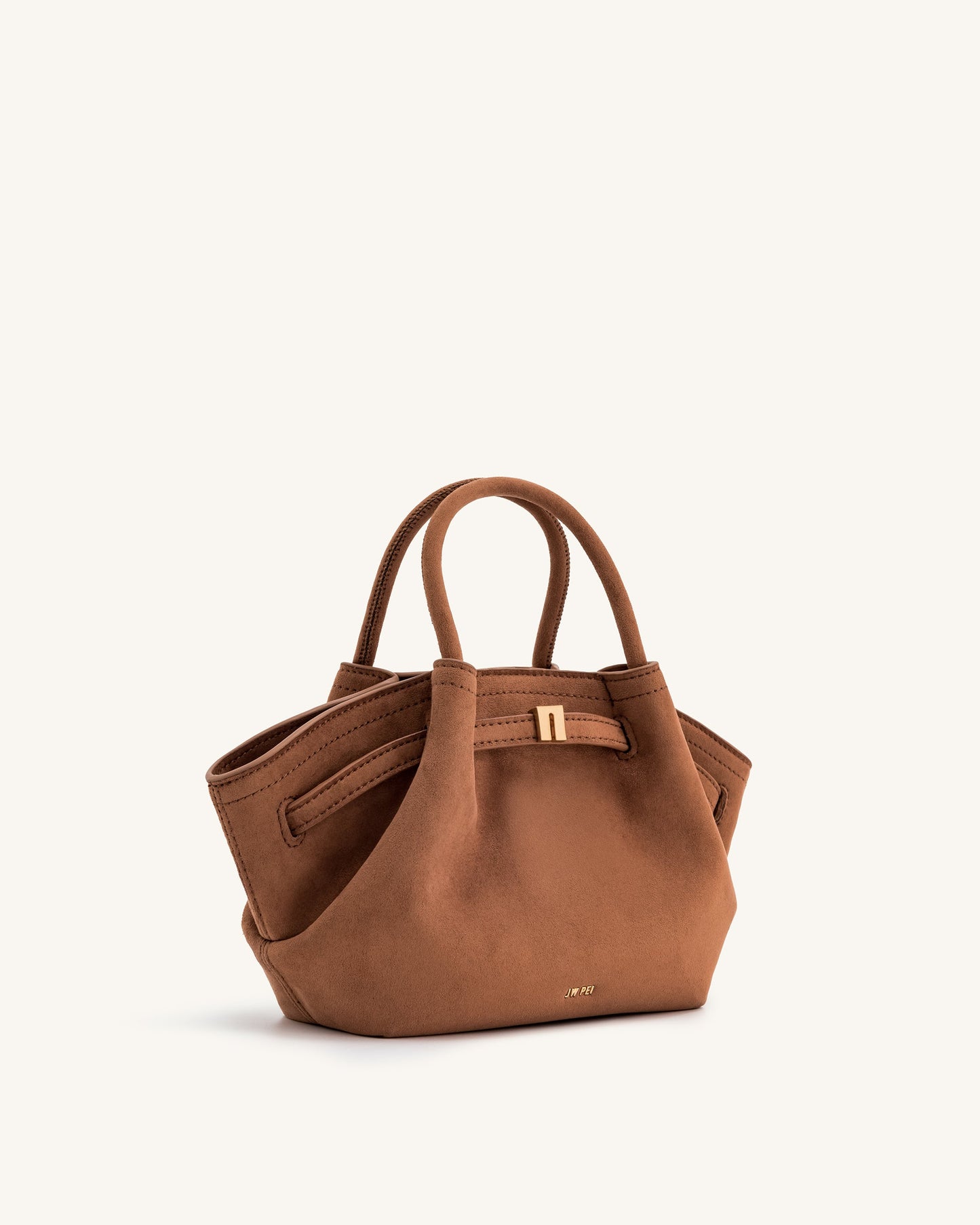 JWPIEI - Hana Mini Faux Suede Tote Bag - BROWN