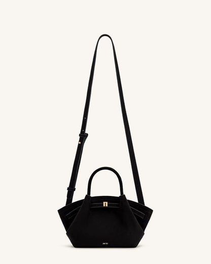 JWPEI - Hana Mini Faux Suede Tote Bag - BLACK