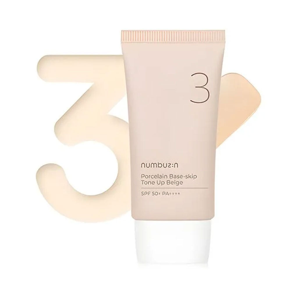 NUMBUZIN - No.3 Porcelain Base-skip Tone Up Beige - 50ml