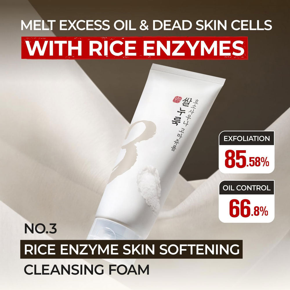 NUMBUZIN - No.3 Rice Enzyme Skin Softening Cleansing Foam - 170ml