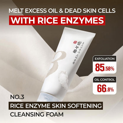NUMBUZIN - No.3 Rice Enzyme Skin Softening Cleansing Foam - 170ml