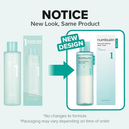 NUMBUZIN - No.1 Pure-Full Calming Herb Toner - 300ml
