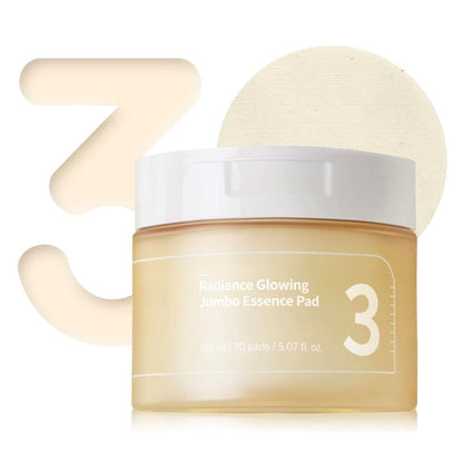 NUMBUZIN - No.3 Radiance Glowing Jumbo Essence Pad - 150ml / 70 Pads