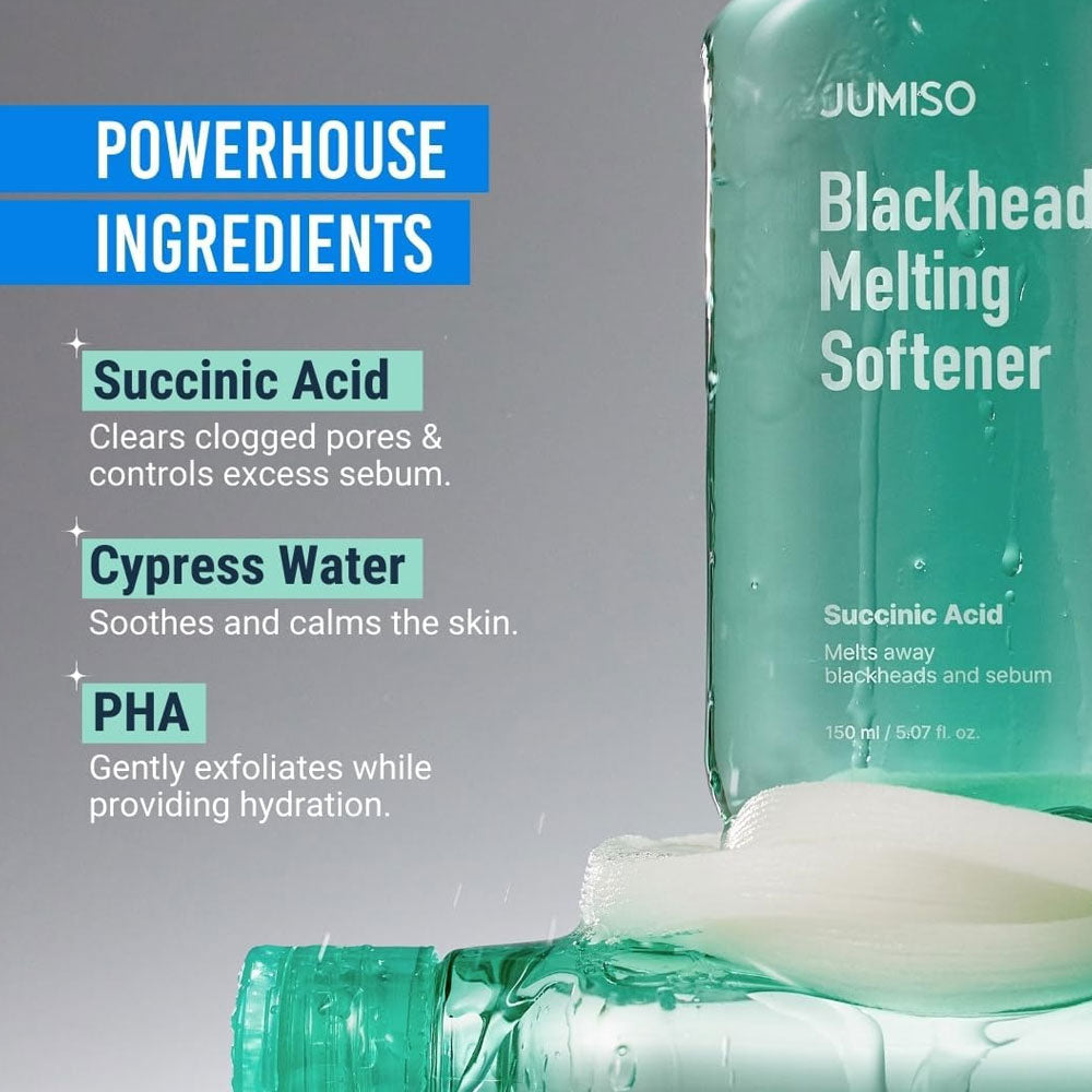 JUMISO - Blackhead Melting Softener & Cotton Pad Set