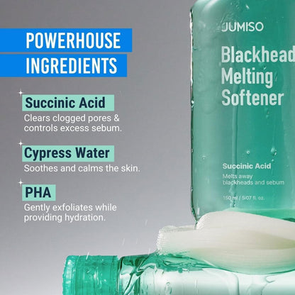 JUMISO - Blackhead Melting Softener & Cotton Pad Set